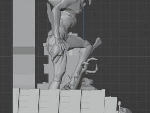 EVA-01 from anime Evangelion 3Dプリントモデル
