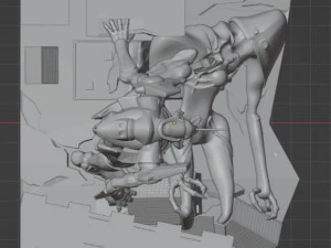 EVA-01 from anime Evangelion 3D Print Model