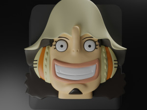One Piece Part 2 keyboard buttons Model do druku 3D