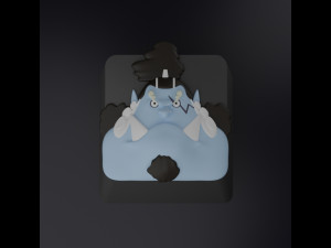 One Piece keyboard buttons 3D 打印模型