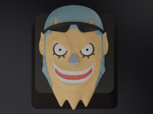 One Piece keyboard buttons 3D 打印模型