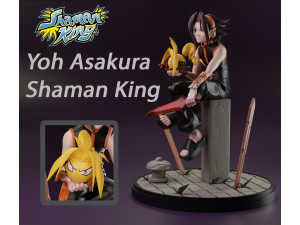 Shaman King Asakura Yoh 3D 프린트 모델
