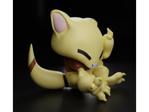 Pokemon Abra Model Cetak 3D