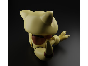 Pokemon Abra Model Cetak 3D