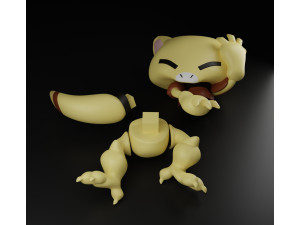 Pokemon Abra Model Cetak 3D