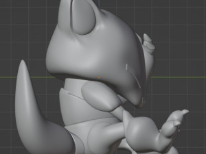 Pokemon Abra Model Cetak 3D