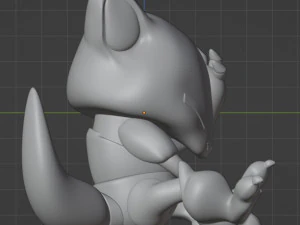 Pokemon Abra 3D Print Model