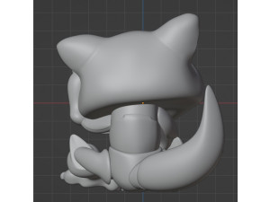 Pokemon Abra Model Cetak 3D