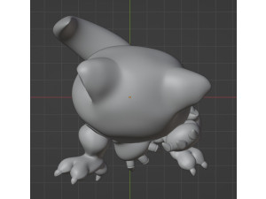 Pokemon Abra Model Cetak 3D