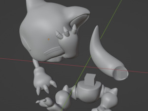Pokemon Abra Model Cetak 3D