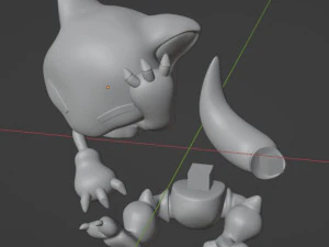 Pokemon Abra 3D Print Model