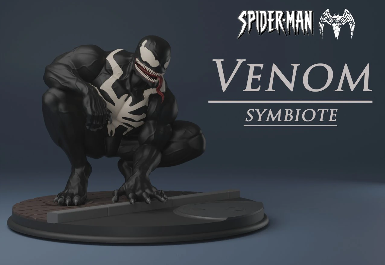 Venom 3D Print Model .c4d .max .obj .3ds .fbx .stl .blend