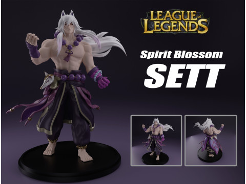 Sett League of Legends Modèles 3D en vedette