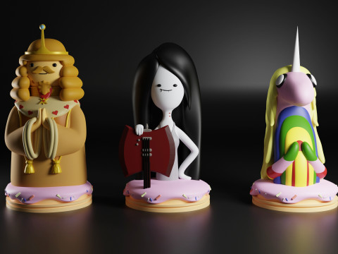 Chess Adventure time 3D Print Model