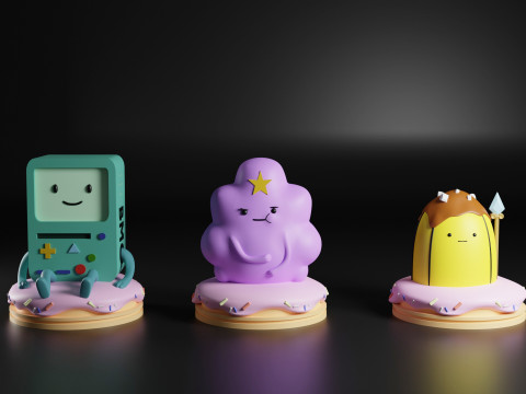 Chess Adventure time 3D Print Model