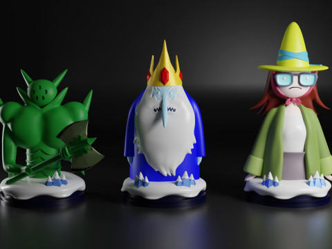Chess Adventure time 3D Print Model