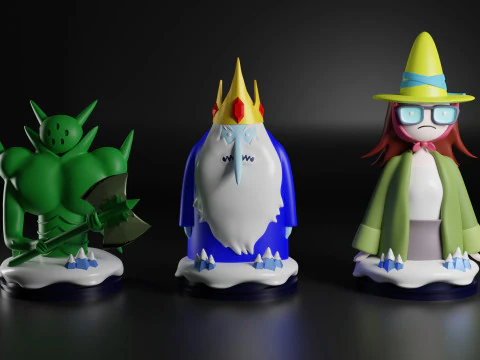 Chess Adventure time 3D Print Model
