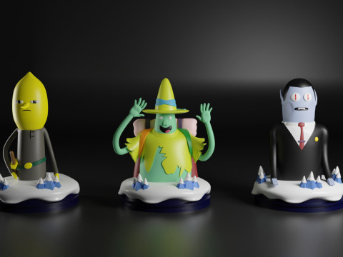 Chess Adventure time 3D Print Model