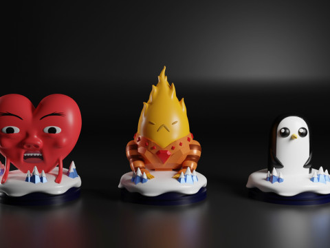 Chess Adventure time 3D Print Model