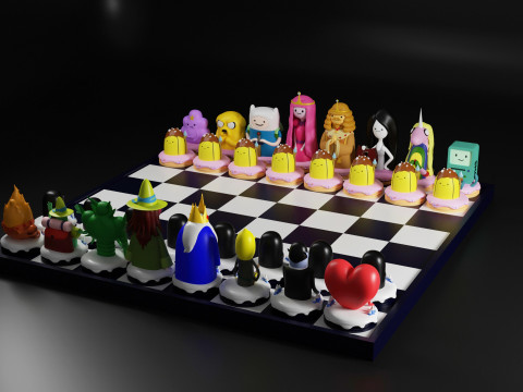 Chess Adventure time 3D Print Model