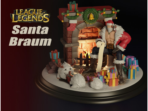 Santa Braum 3D Print Model