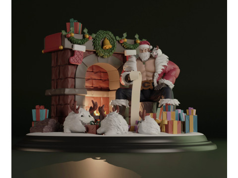 Santa Braum 3D Print Model