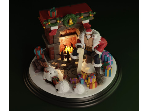 Santa Braum 3D Print Model