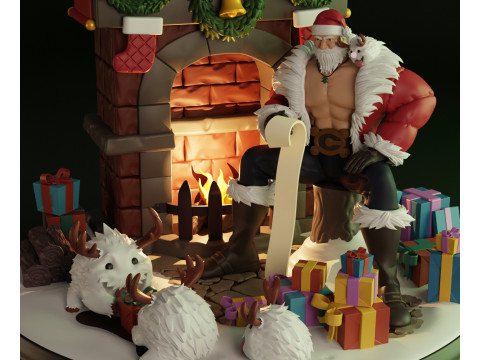 Santa Braum 3D Print Model