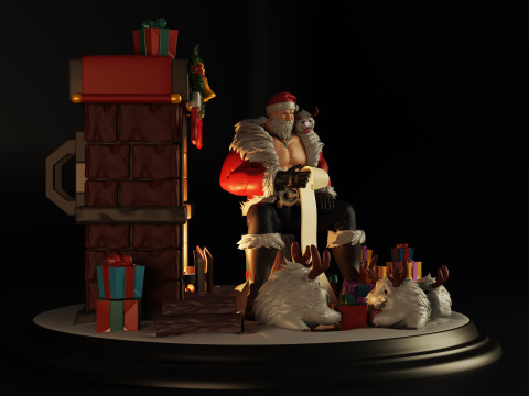 Santa Braum 3D Print Model