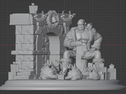 Santa Braum 3D Print Model