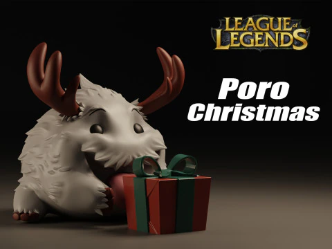 Poro Kerstmis LIGA VAN LEGENDEN 3D printmodel