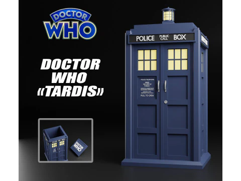 LA SCATOLA DEL TARDIS DEL MEDICO CHE Modello di stampa 3D
