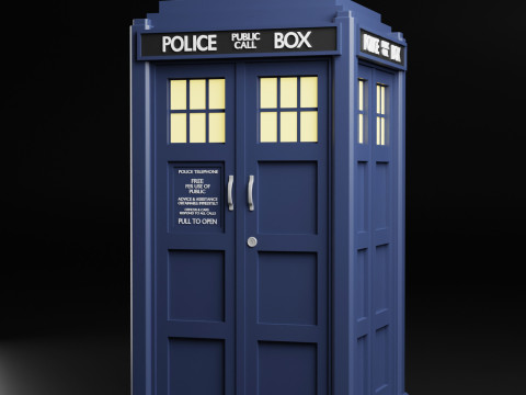 DOCTOR WHO TARDIS CASKET Modèles 3D en vedette