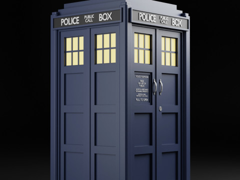 DOCTOR WHO TARDIS CASKET Modèles 3D en vedette
