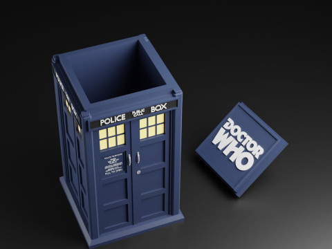 DOCTOR WHO TARDIS CASKET Modèles 3D en vedette