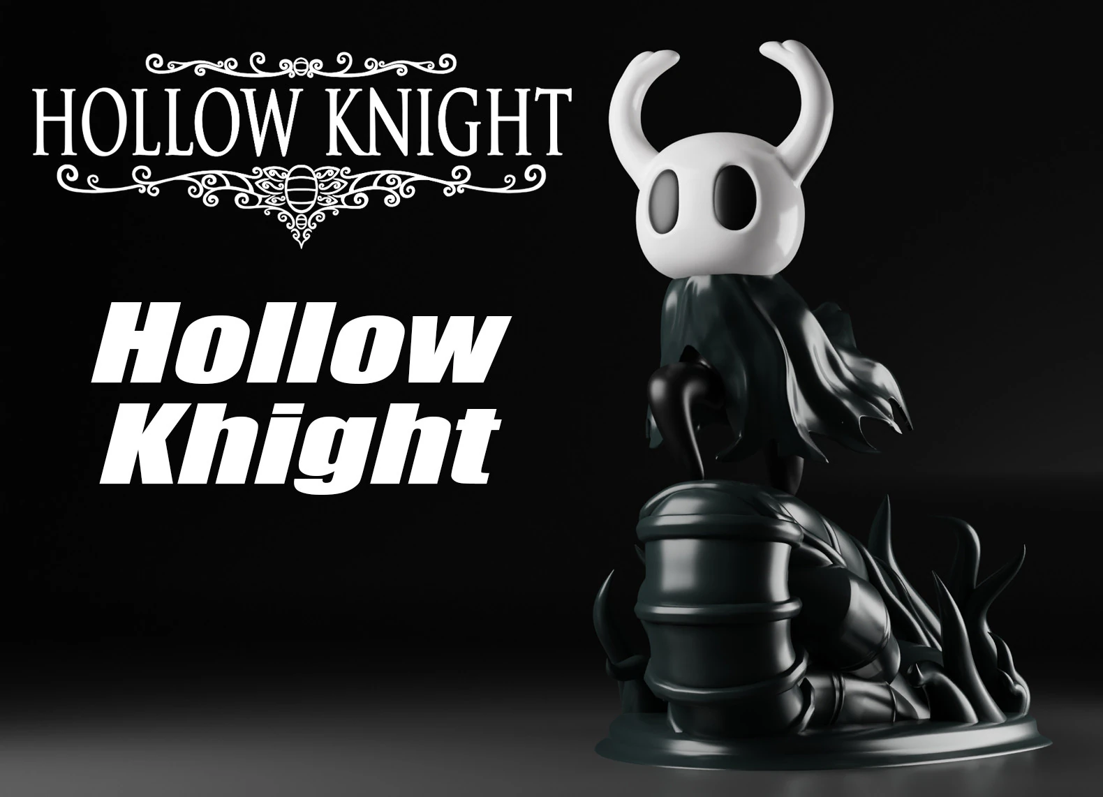 Hollow knight 3D Print Model .c4d .max .obj .3ds .fbx .stl .blend 