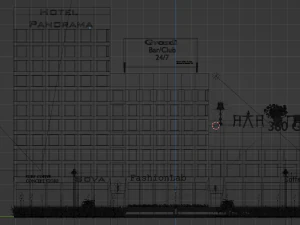 NIght street 3D Model