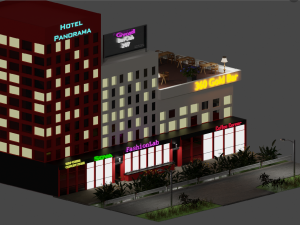 NIght street 3D Model