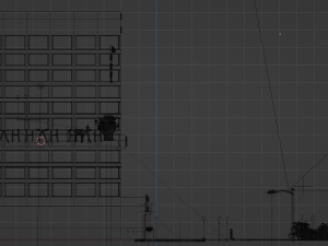 NIght street 3D Model