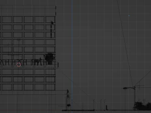 NIght street 3D Model