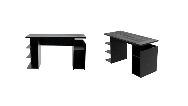 Wooden Desk Modello 3D .c4d .max .obj .3ds .fbx .stl .blend 