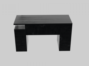 Wooden Desk Modello 3D