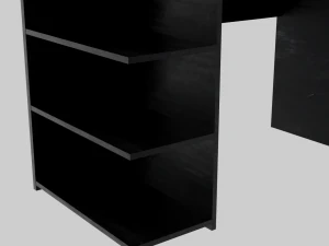 Wooden Desk 3D Model