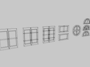 खिड़कियाँ 3D मॉडल