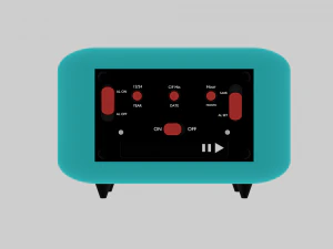 Digital Clock 3D Model