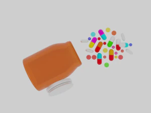 Medicine tablets 3D Model