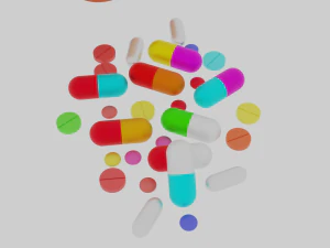 Medicine tablets 3D Model