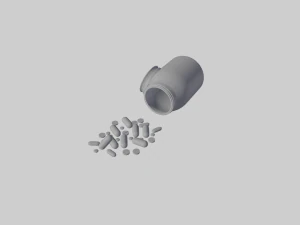 Medicine tablets 3D Model