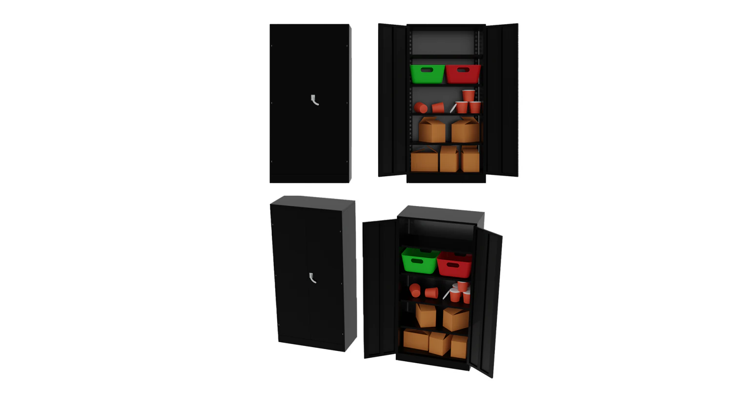 Cabinet 3D Model .c4d .max .obj .3ds .fbx .stl .blend 