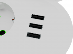 Multiple electrical socket 3D Model